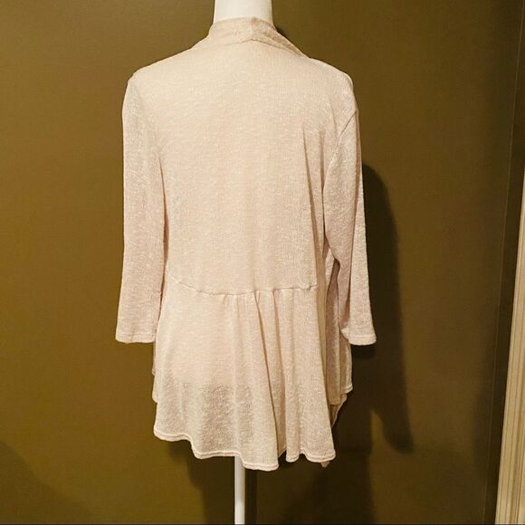 Chennault Off White Cardigan Size Large - Picture 5 of 10